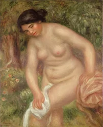 Baigneuse se séchant